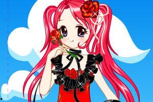 吃瓜玫瑰少女视频素材下载